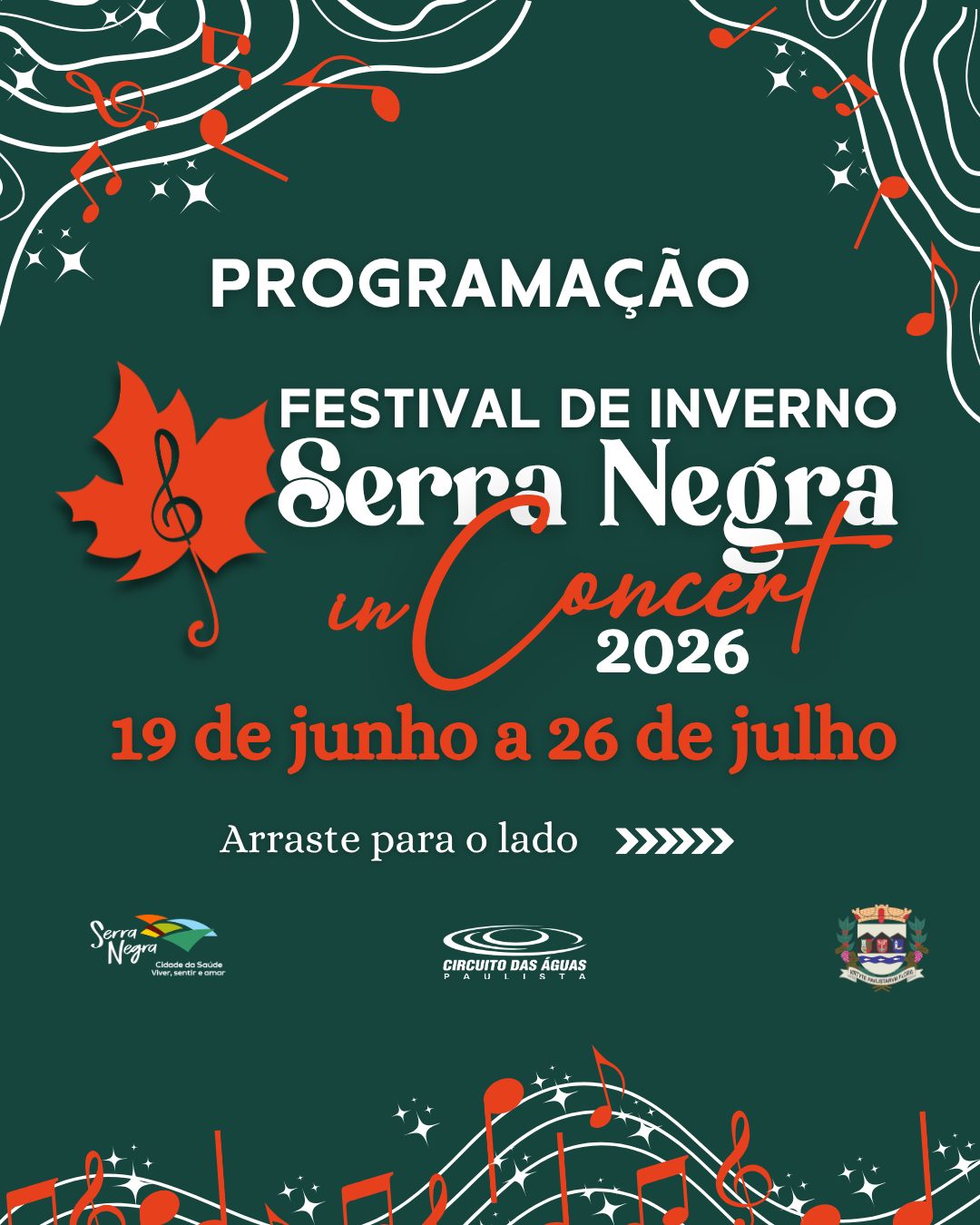 Serra Negra - De 19 de junho a 26 de julho de 2026